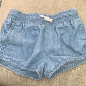 Size 7, denim crew cuts shorts